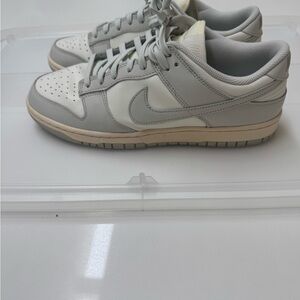 Nike Dunks Light Gray and Cream sole 10.5